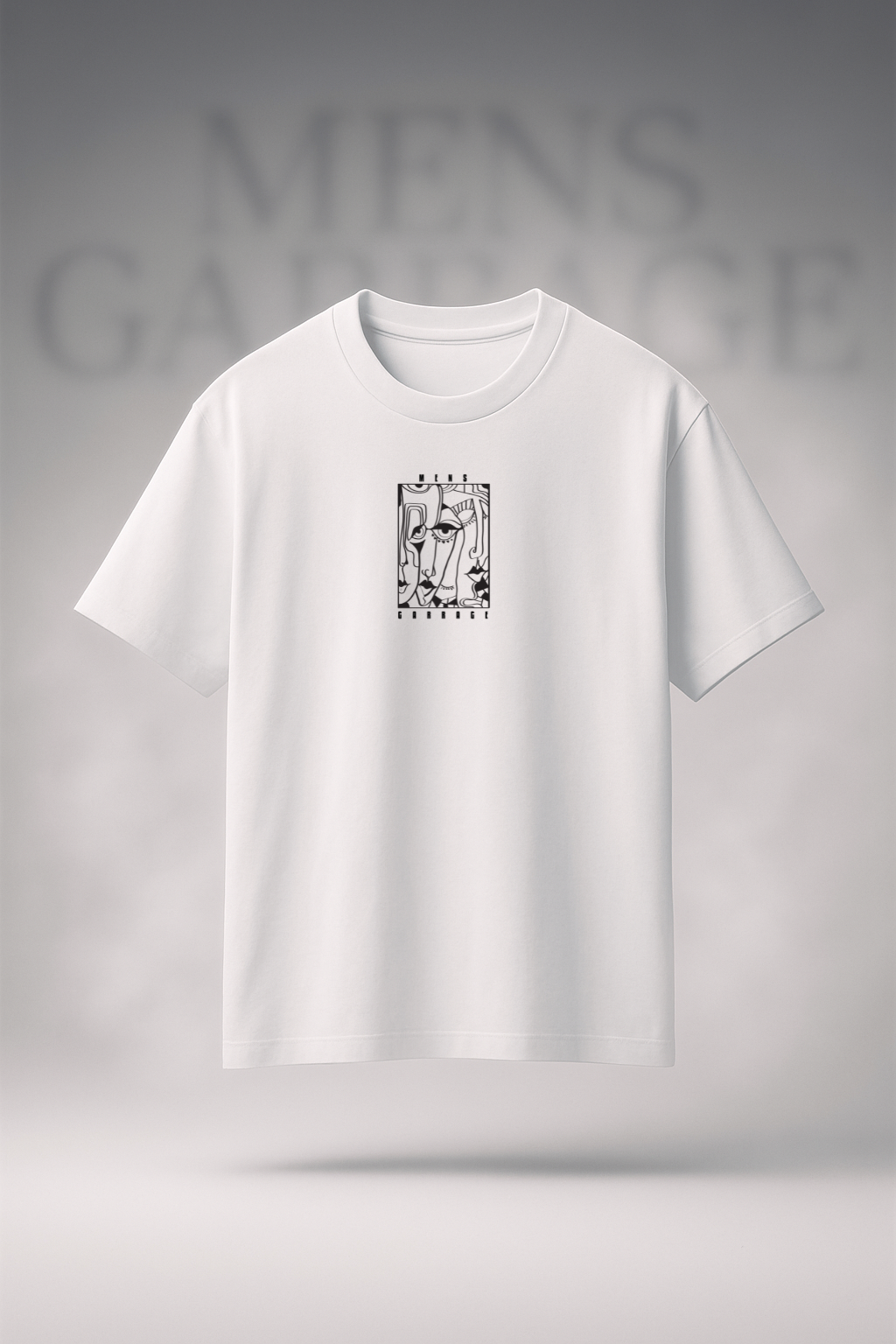 MG Abstract Faces Oversized Tee
