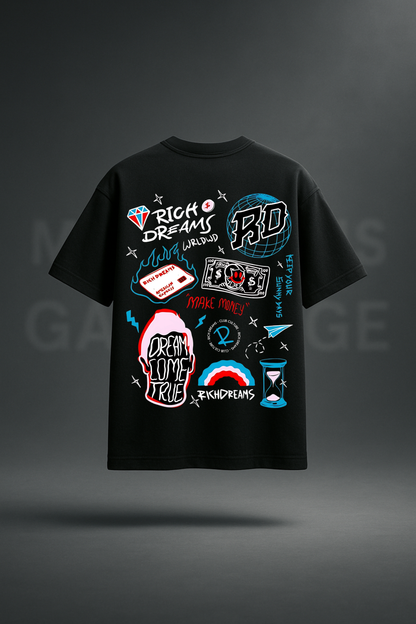 MG Originals "Rich Dreams" Premium 240 GSM Oversized T-Shirt