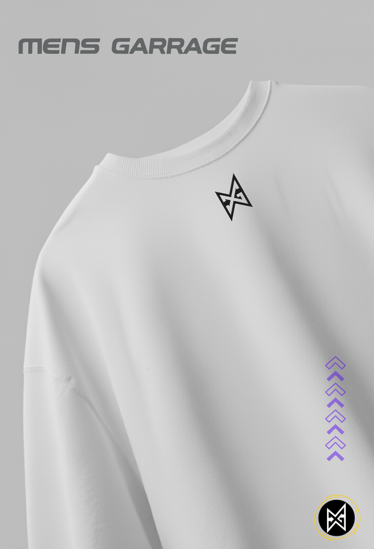 MG Originals White Oversized T-Shirt for Men | Premium 240 GSM Streetwear Tee – Mens Garrage