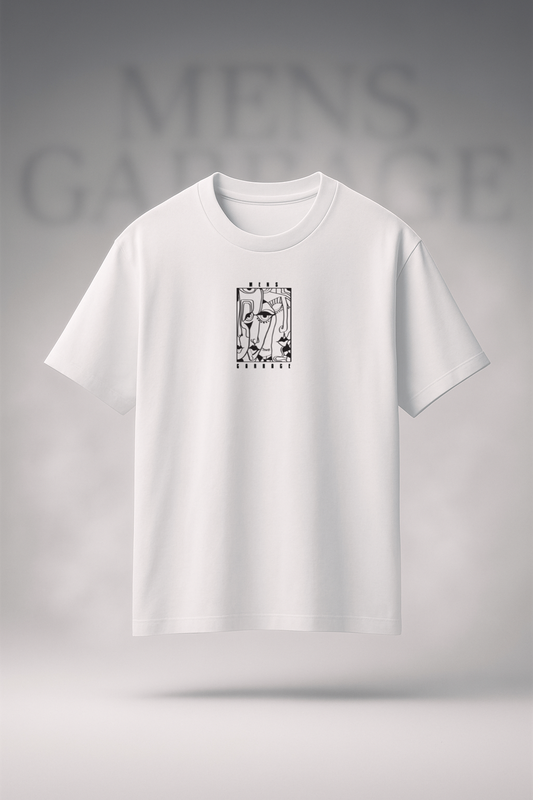 MG Abstract Faces Oversized Tee
