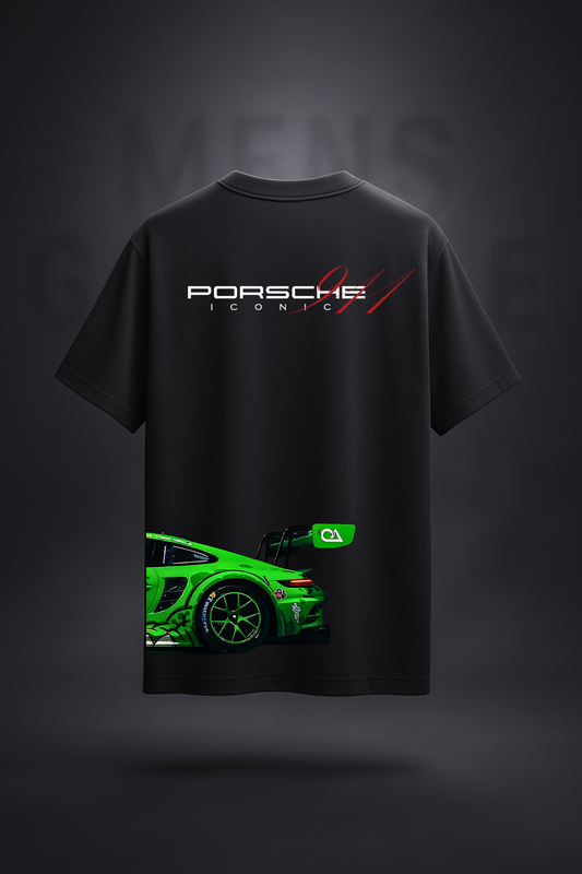 Porsche 911 Iconic Oversized T-Shirt – Green GT Edition