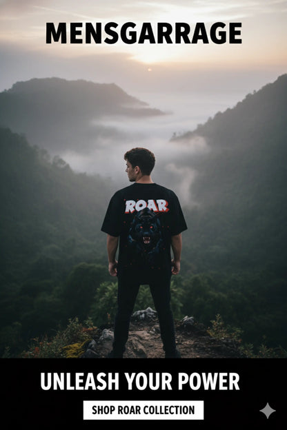 MG Originals “ROAR” Premium 240 GSM Oversized T-Shirt