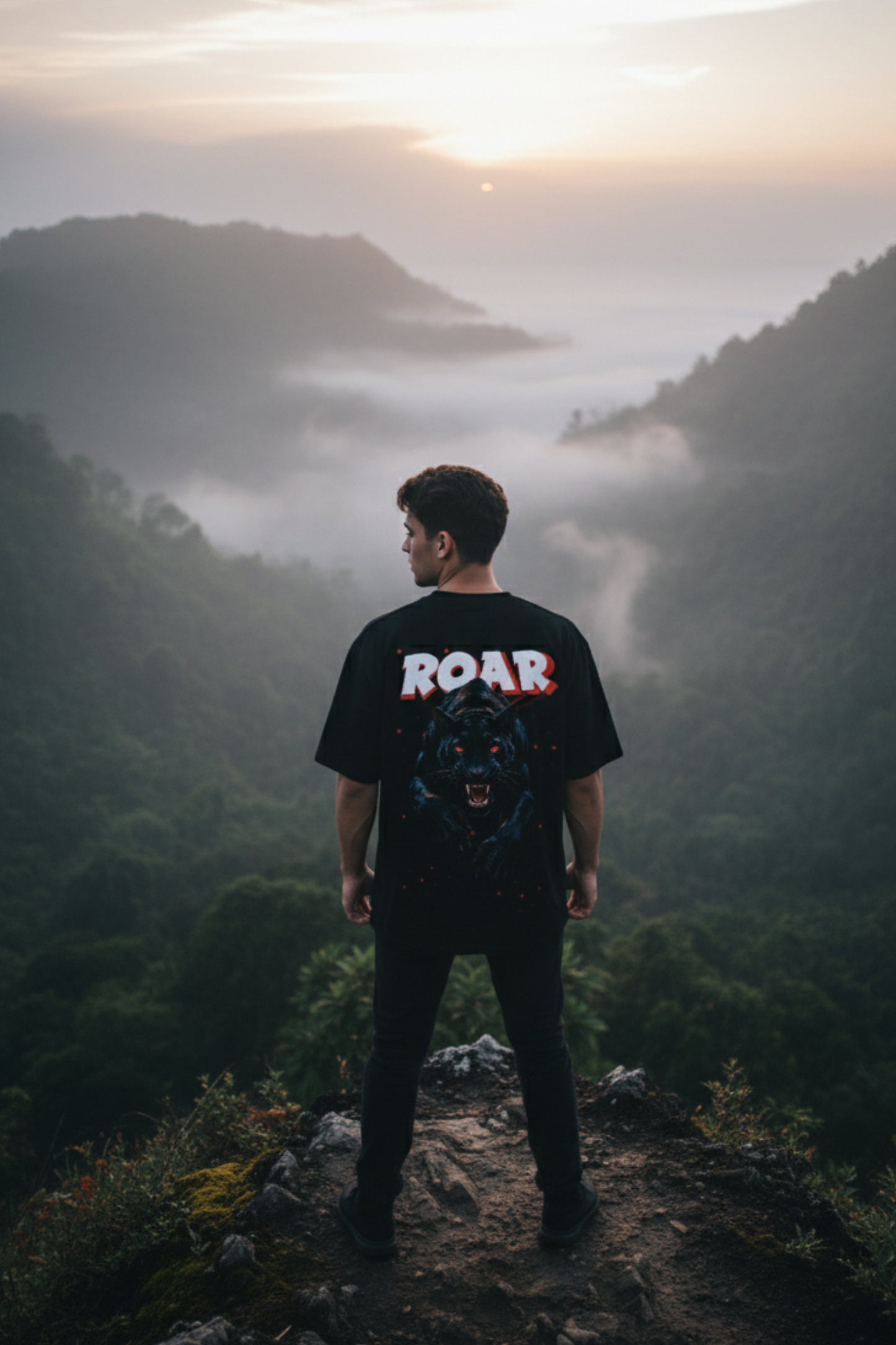 MG Originals “ROAR” Premium 240 GSM Oversized T-Shirt