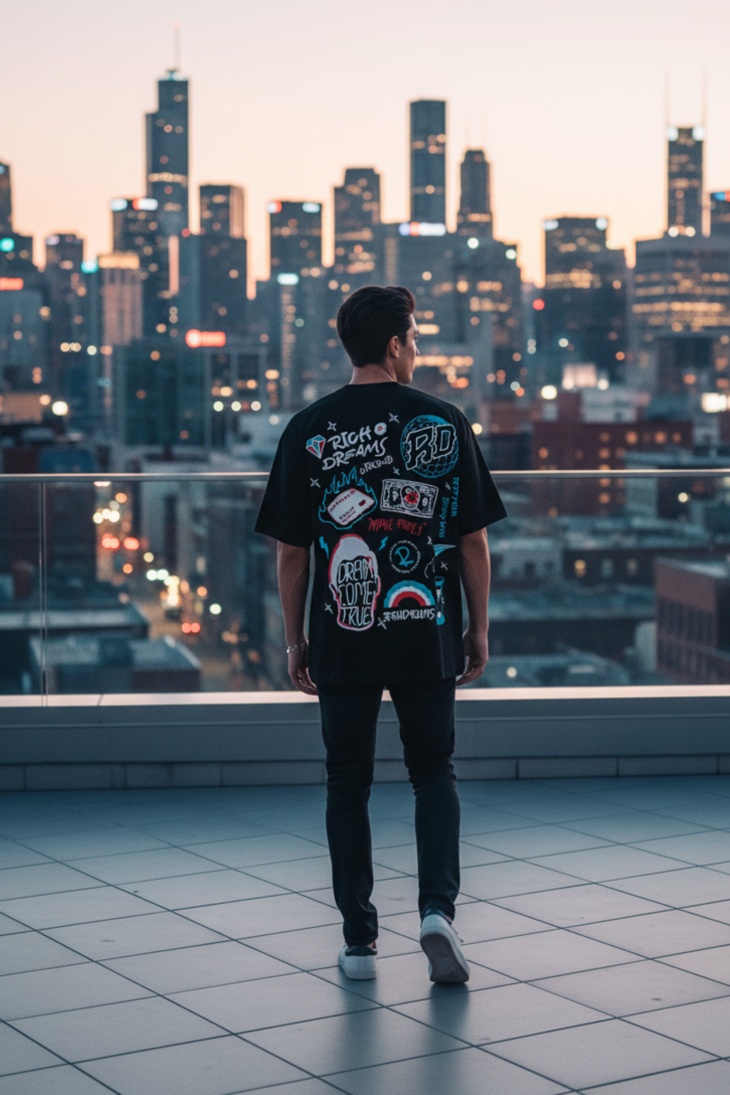 MG Originals "Rich Dreams" Premium 240 GSM Oversized T-Shirt